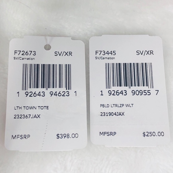 2PCS Coach Town Leather Tote Wallet Set - Picture 8 of 8